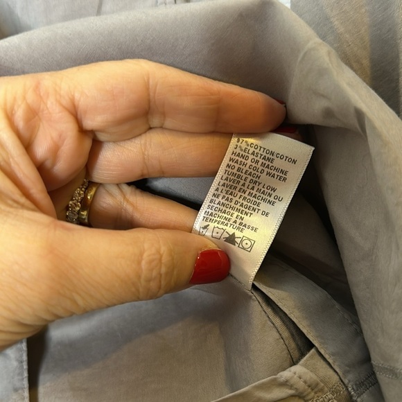 James Perse Light Grey Button Down Shirt Sz3 - Picture 7 of 7